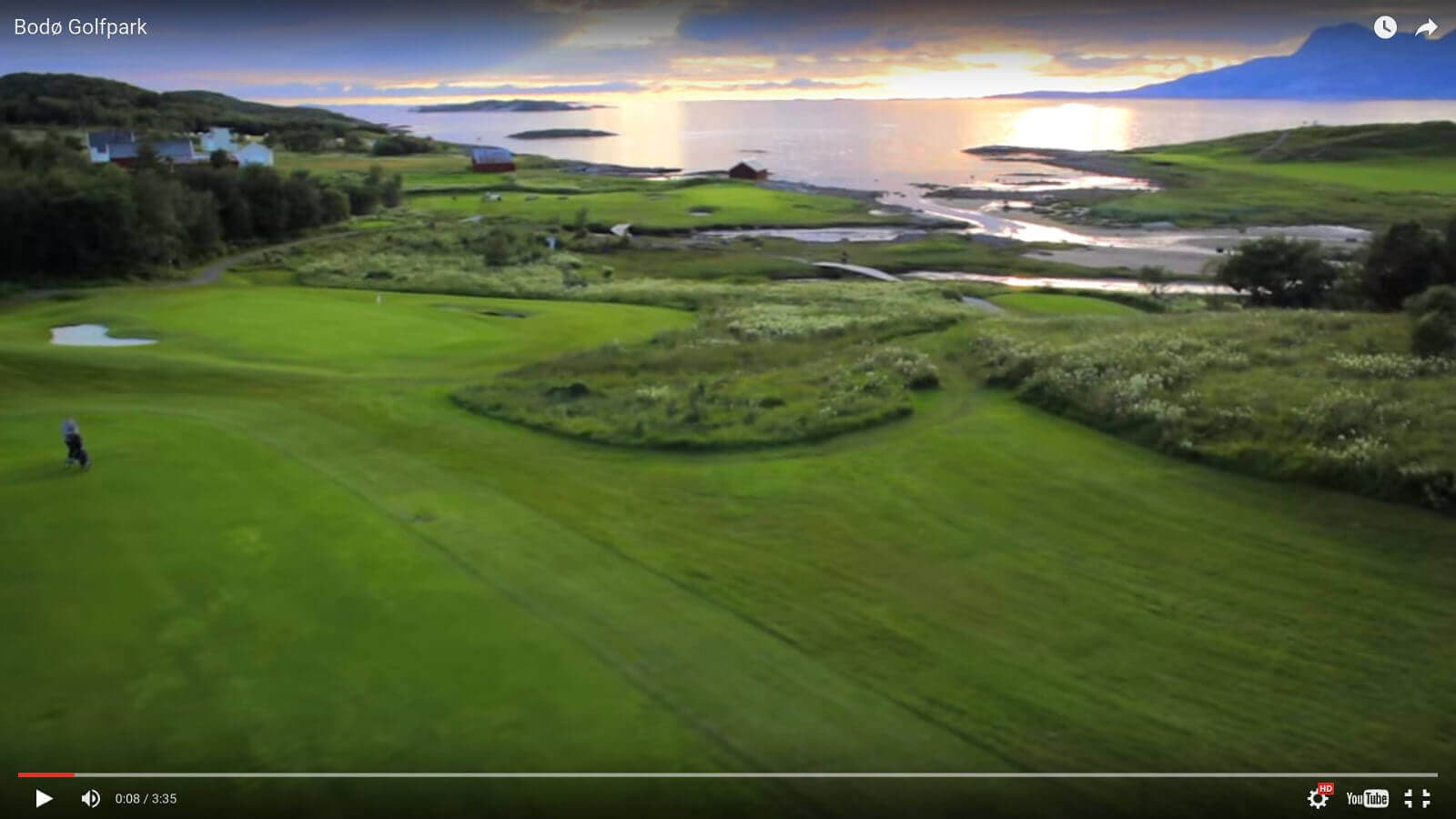 Ny funksjon: Videopresentasjon av golfbanene