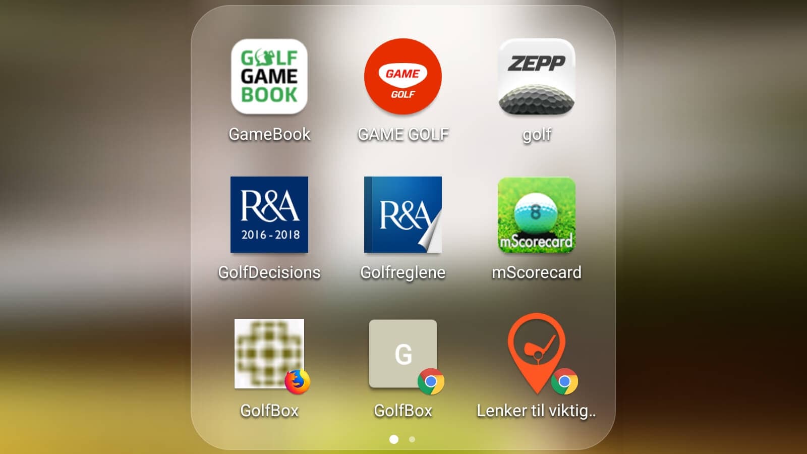Tips til enkel tilgang til Golfbox