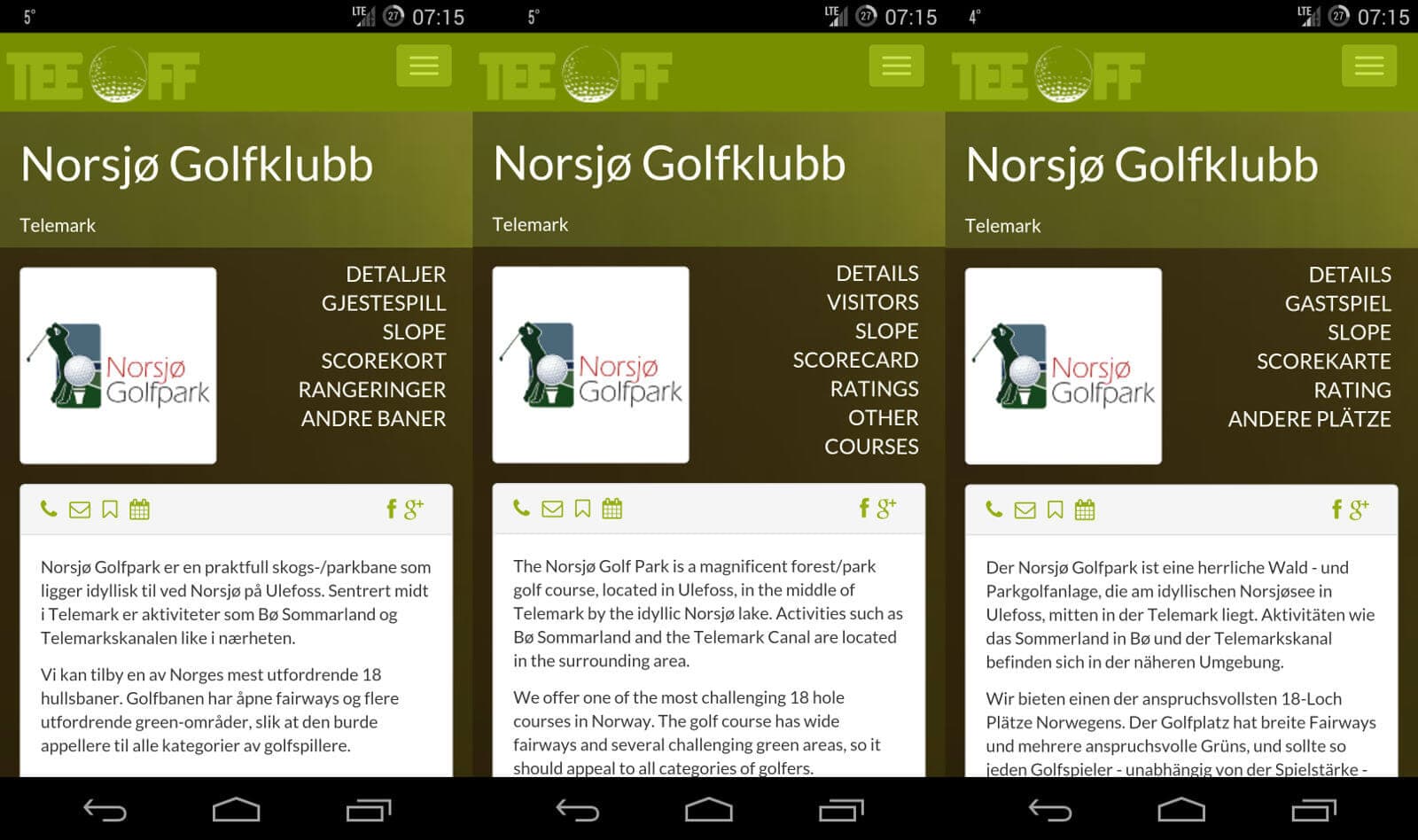 TeeOff i flerspråklig drakt
