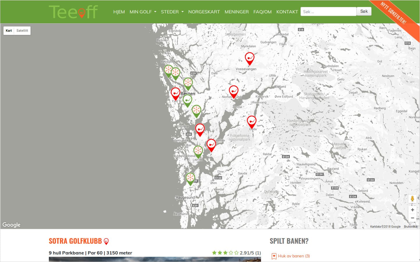 Et par små, men viktige oppdateringer på TeeOff.no